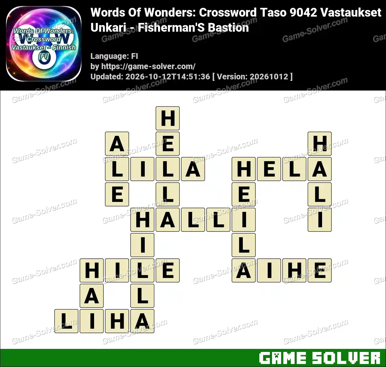 Words Of Wonders: Crossword Taso 9042 Vastaukset – Unkari – Fisherman’S Bastion